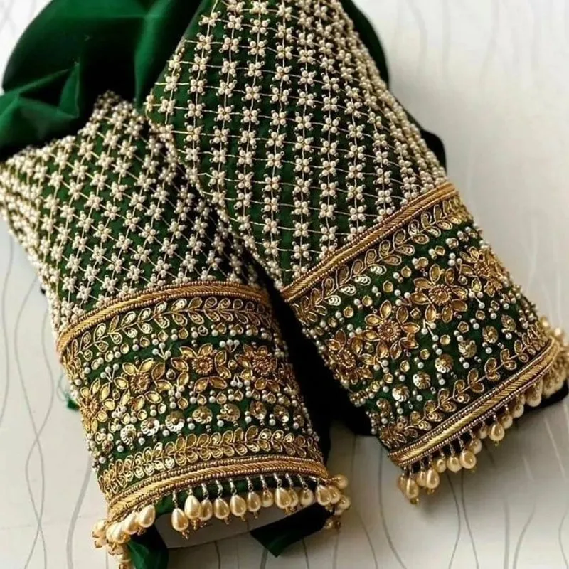 Royal Blue Thread Work