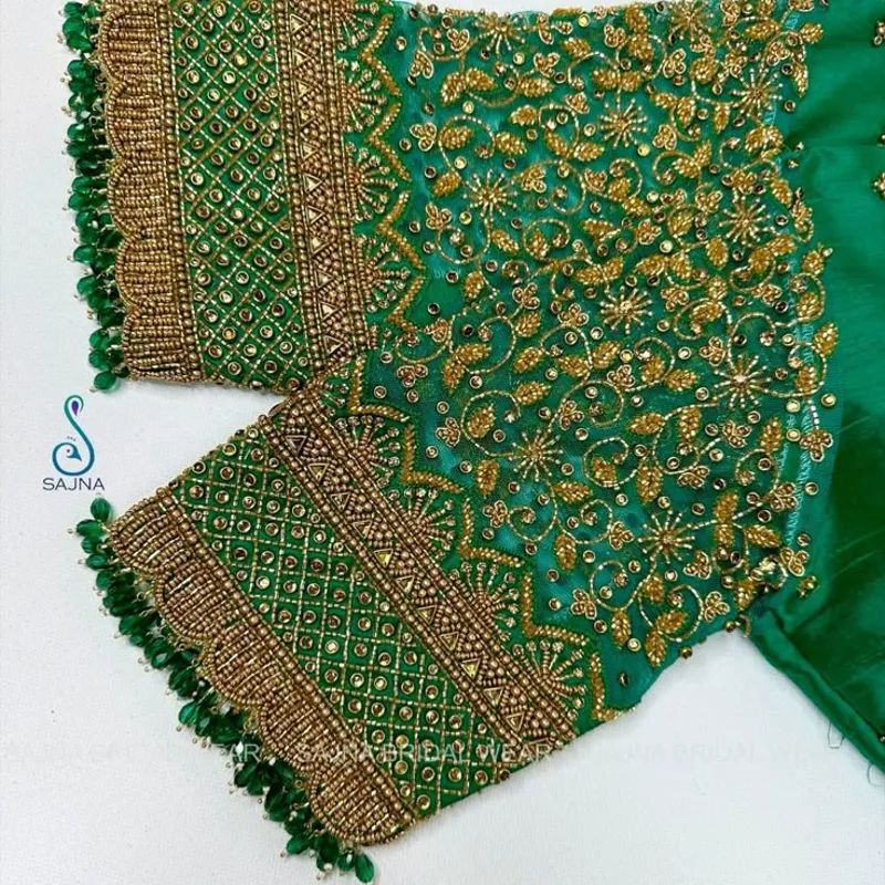 Royal Blue Thread Work